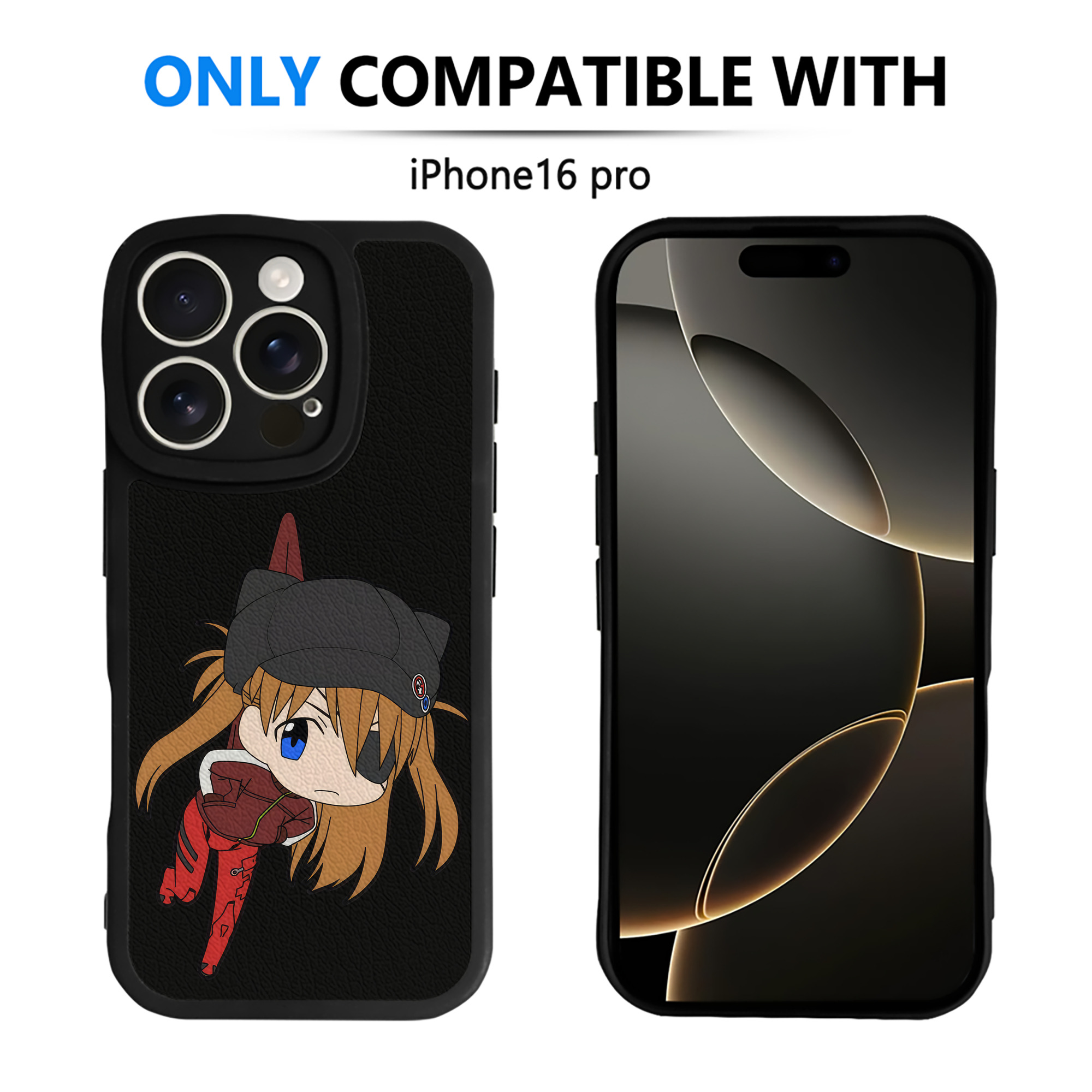 （画像用） EVA 新世紀エヴァンゲリオン 【iPhone 16シリーズ対応】シリコンスマホケース（レザー調） 材質：シリコン